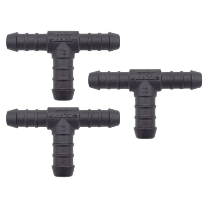 3 x YOU.S Original Schlauchverbinder Zwischenstück RGV Ø 10x10x12 mm - T-Stück Reduzierer