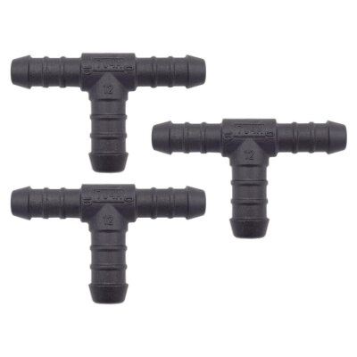 3 x YOU.S Original Schlauchverbinder Zwischenstück RGV Ø 10x10x12 mm - T-Stück Reduzierer