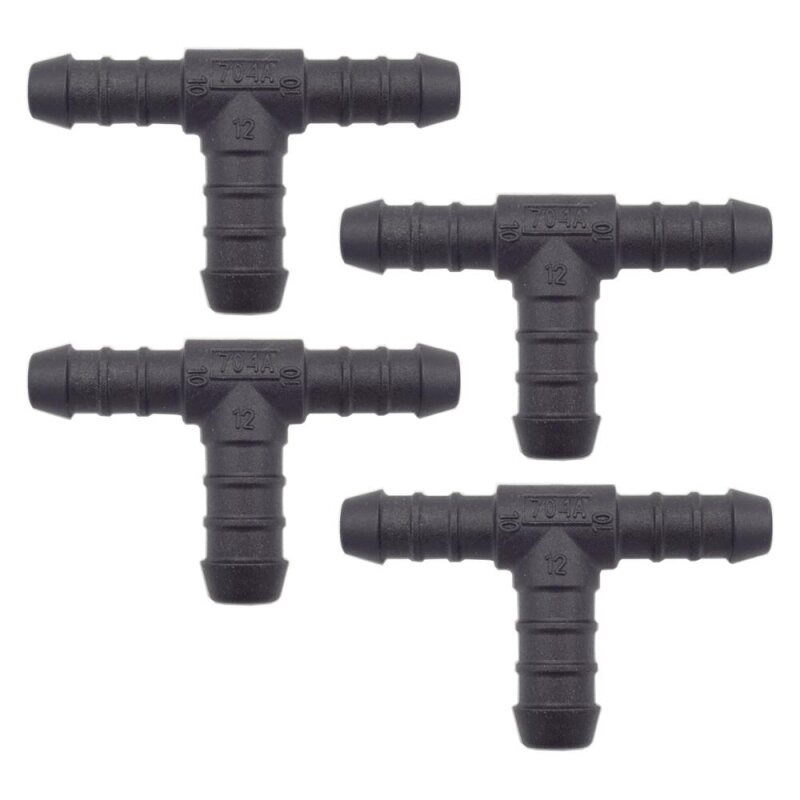 4 x YOU.S Original Schlauchverbinder Zwischenstück RGV Ø 10x10x12 mm - T-Stück Reduzierer