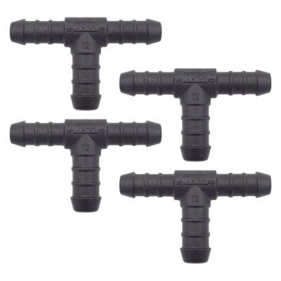 4 x YOU.S Original Schlauchverbinder Zwischenstück RGV Ø 10x10x12 mm - T-Stück Reduzierer