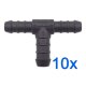 10 x YOU.S Original Schlauchverbinder Zwischenstück RGV Ø 10x10x12 mm - T-Stück Reduzierer