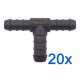 20 x YOU.S Original Schlauchverbinder Zwischenstück RGV Ø 10x10x12 mm - T-Stück Reduzierer