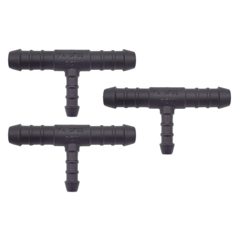 3 x YOU.S Original Schlauchverbinder Zwischenstück RGV Ø 10x10x6 mm - T-Stück Reduzierer