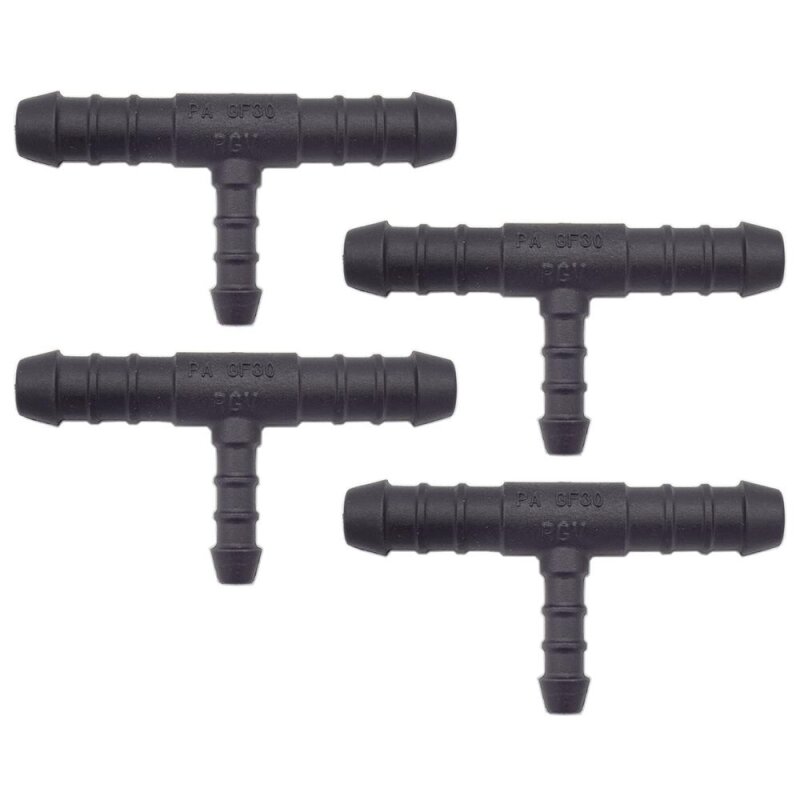 4 x YOU.S Original Schlauchverbinder Zwischenstück RGV Ø 10x10x6 mm - T-Stück Reduzierer