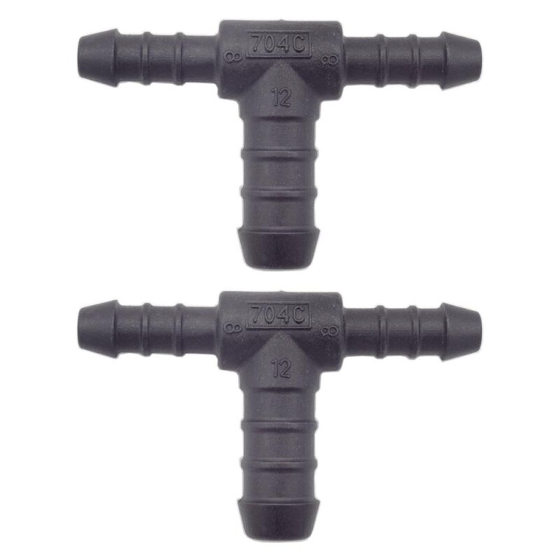 2 x YOU.S Original Schlauchverbinder Zwischenstück RGV Ø 8x8x12 mm - T-Stück Reduzierer