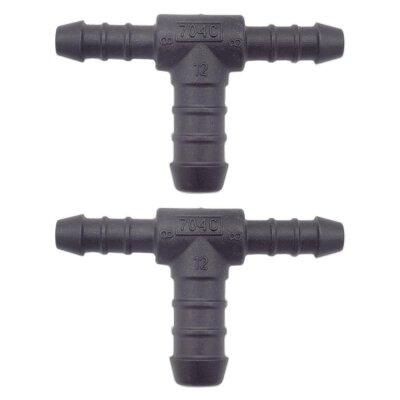 2 x YOU.S Original Schlauchverbinder Zwischenstück RGV Ø 8x8x12 mm - T-Stück Reduzierer