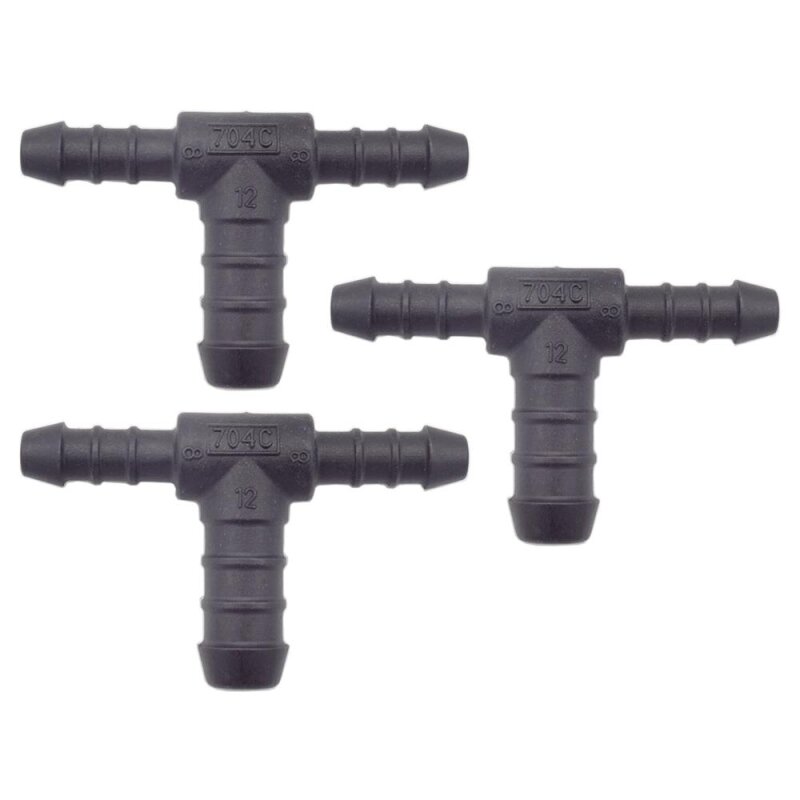 3 x YOU.S Original Schlauchverbinder Zwischenstück RGV Ø 8x8x12 mm - T-Stück Reduzierer