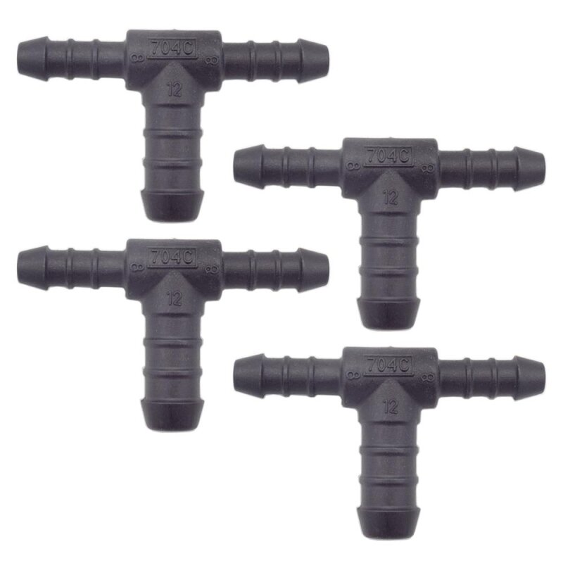 4 x YOU.S Original Schlauchverbinder Zwischenstück RGV Ø 8x8x12 mm - T-Stück Reduzierer