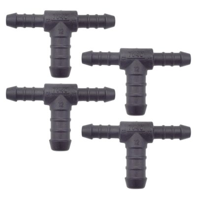4 x YOU.S Original Schlauchverbinder Zwischenstück RGV Ø 8x8x12 mm - T-Stück Reduzierer