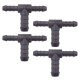 4 x YOU.S Original Schlauchverbinder Zwischenstück RGV Ø 8x8x12 mm - T-Stück Reduzierer