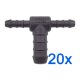 20 x YOU.S Original Schlauchverbinder Zwischenstück RGV Ø 6x6x12 mm - T-Stück Reduzierer