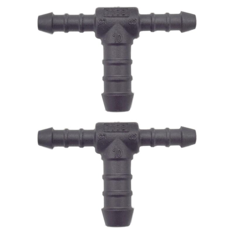 2 x YOU.S Original Schlauchverbinder Zwischenstück RGV Ø 6x6x10 mm - T-Stück Reduzierer