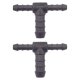 2 x YOU.S Original Schlauchverbinder Zwischenstück RGV Ø 6x6x10 mm - T-Stück Reduzierer