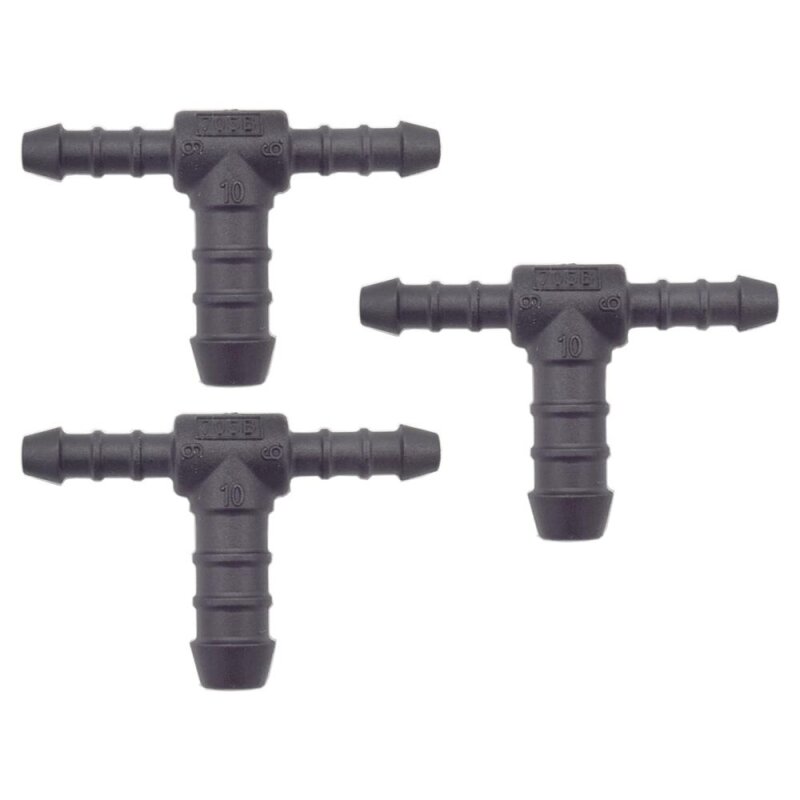 3 x YOU.S Original Schlauchverbinder Zwischenstück RGV Ø 6x6x10 mm - T-Stück Reduzierer