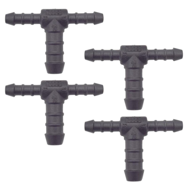 4 x YOU.S Original Schlauchverbinder Zwischenstück RGV Ø 6x6x10 mm - T-Stück Reduzierer