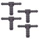 4 x YOU.S Original Schlauchverbinder Zwischenstück RGV Ø 6x6x10 mm - T-Stück Reduzierer