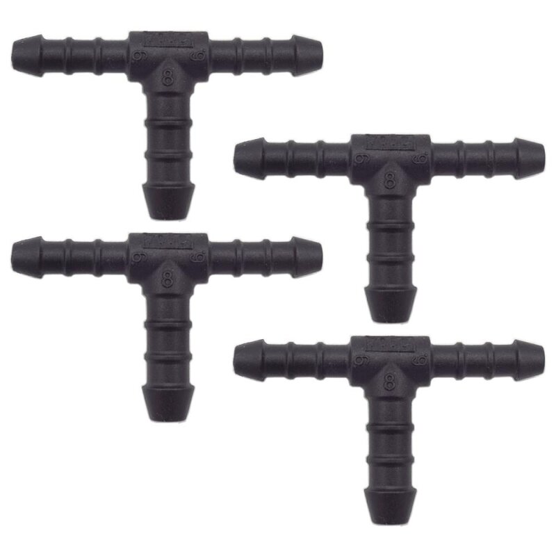 4 x YOU.S Original Schlauchverbinder Zwischenstück RGV Ø 6x6x8 mm - T-Stück Reduzierer