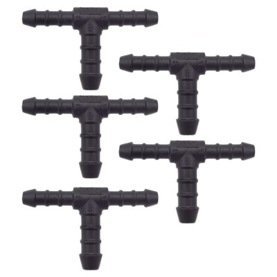 5 x YOU.S Original Schlauchverbinder Zwischenstück RGV Ø 6x6x8 mm - T-Stück Reduzierer