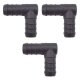 3 x YOU.S Original Schlauchverbinder Zwischenstück RGV Ø 16 mm 90° Winkel - L Form