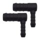 2 x YOU.S Original Schlauchverbinder Zwischenstück RGV Ø 14x8 mm 90° Winkel - L Form