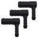 3 x YOU.S Original Schlauchverbinder Zwischenstück RGV Ø 14x8 mm 90° Winkel - L Form