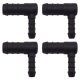 4 x YOU.S Original Schlauchverbinder Zwischenstück RGV Ø 14x8 mm 90° Winkel - L Form