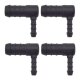 4 x YOU.S Original Schlauchverbinder Zwischenstück RGV Ø 14x6 mm 90° Winkel - L Form