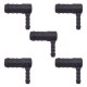 5 x YOU.S Original Schlauchverbinder Zwischenstück RGV Ø 14x6 mm 90° Winkel - L Form