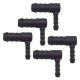 5 x YOU.S Original Schlauchverbinder Zwischenstück RGV Ø 12x6 mm 90° Winkel - L Form