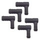 5 x YOU.S Original Schlauchverbinder Zwischenstück RGV Ø 16x12 mm 90° Winkel - L Form
