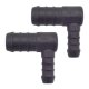 2 x YOU.S Original Schlauchverbinder Zwischenstück RGV Ø 16x10 mm 90° Winkel - L Form