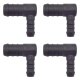 4 x YOU.S Original Schlauchverbinder Zwischenstück RGV Ø 16x10 mm 90° Winkel - L Form