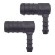 2 x YOU.S Original Schlauchverbinder Zwischenstück RGV Ø 16x8 mm 90° Winkel - L Form