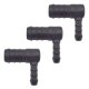 3 x YOU.S Original Schlauchverbinder Zwischenstück RGV Ø 16x8 mm 90° Winkel - L Form