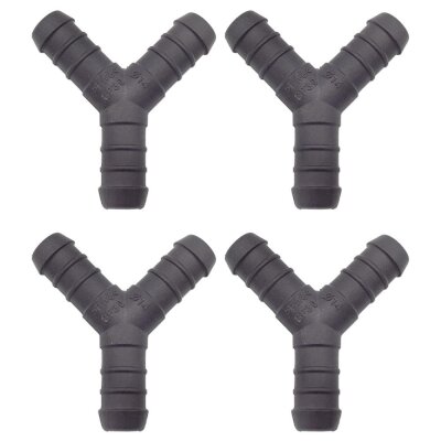4 x YOU.S Original Schlauchverbinder Zwischenstück RGV Ø 14x14x14 mm - Y Form