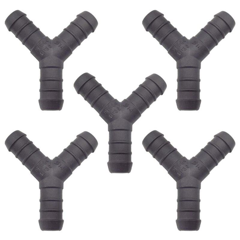 5 x YOU.S Original Schlauchverbinder Zwischenstück RGV Ø 14x14x14 mm - Y Form