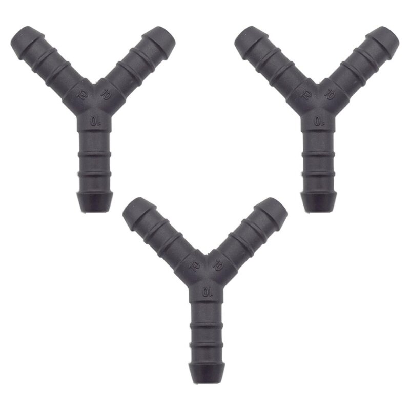 3 x YOU.S Original Schlauchverbinder Zwischenstück RGV Ø 10x10x10 mm - Y Form
