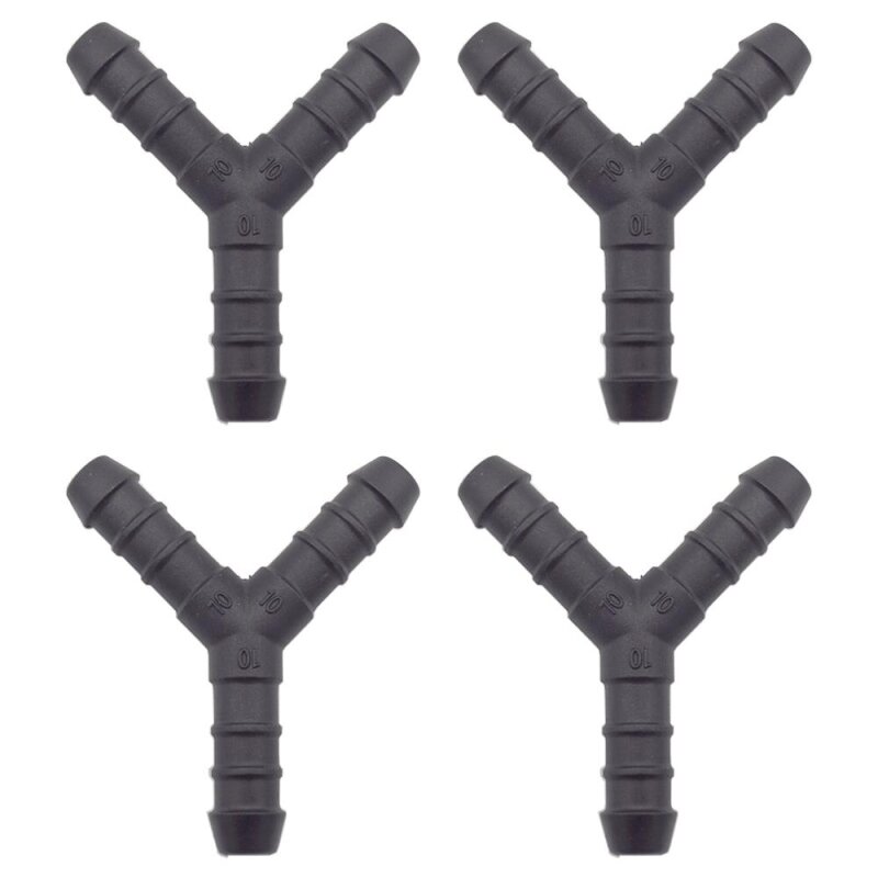 4 x YOU.S Original Schlauchverbinder Zwischenstück RGV Ø 10x10x10 mm - Y Form