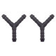 2 x YOU.S Original Schlauchverbinder Zwischenstück RGV Ø 8x8x8 mm - Y Form