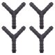 4 x YOU.S Original Schlauchverbinder Zwischenstück RGV Ø 8x8x8 mm - Y Form