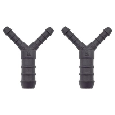 2 x YOU.S Original Schlauchverbinder Zwischenstück RGV Ø 6x12x6 mm - Y Form