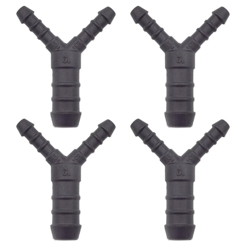 4 x YOU.S Original Schlauchverbinder Zwischenstück RGV Ø 6x12x6 mm - Y Form