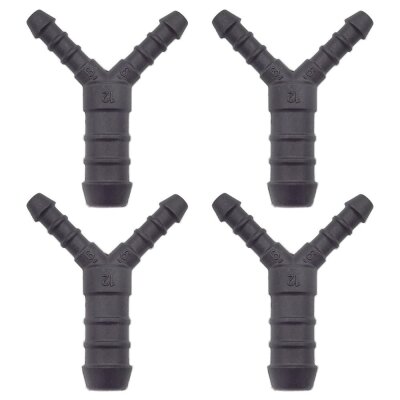 4 x YOU.S Original Schlauchverbinder Zwischenstück RGV Ø 6x12x6 mm - Y Form
