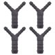 4 x YOU.S Original Schlauchverbinder Zwischenstück RGV Ø 6x12x6 mm - Y Form