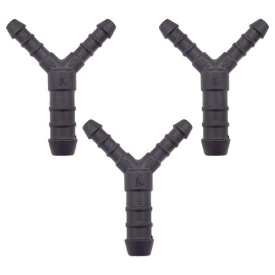 3 x YOU.S Original Schlauchverbinder Zwischenstück RGV Ø 6x10x6 mm - Y Form