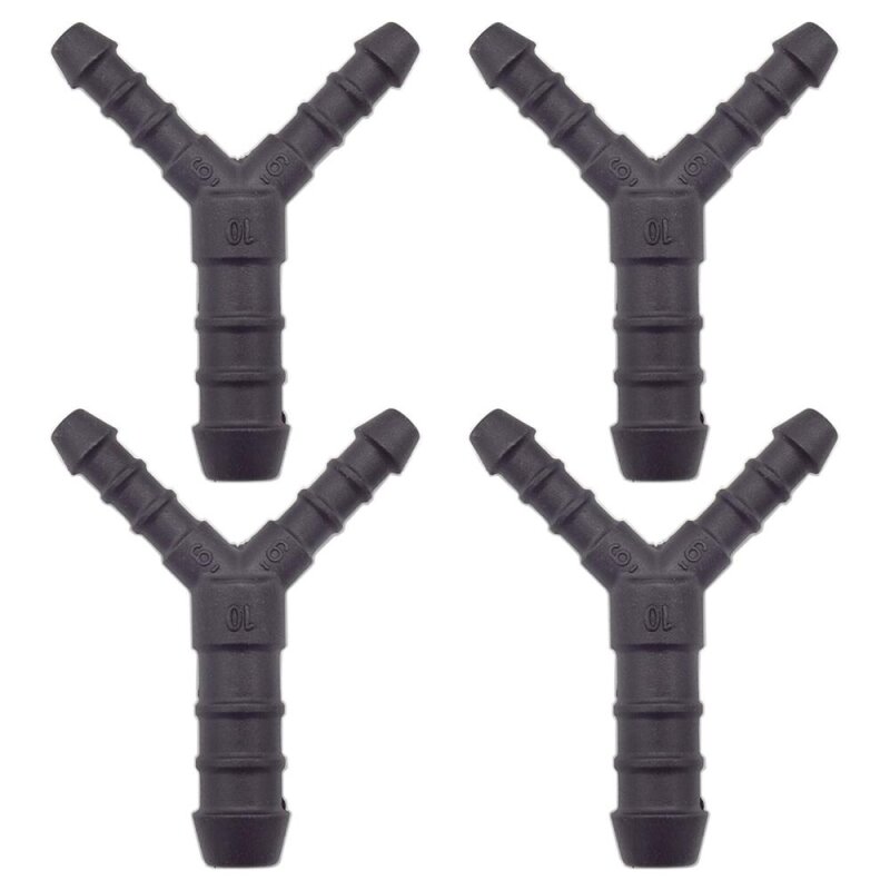 4 x YOU.S Original Schlauchverbinder Zwischenstück RGV Ø 6x10x6 mm - Y Form