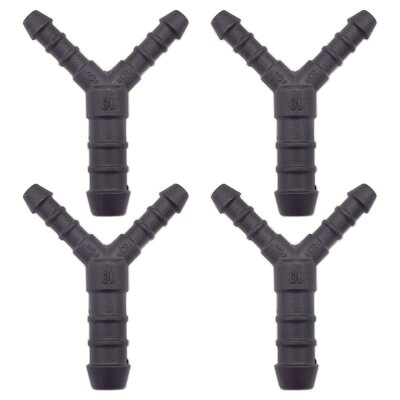 4 x YOU.S Original Schlauchverbinder Zwischenstück RGV Ø 6x10x6 mm - Y Form