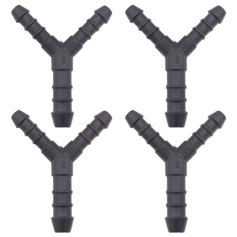 4 x YOU.S Original Schlauchverbinder Zwischenstück RGV Ø 6x8x6 mm - Y Form