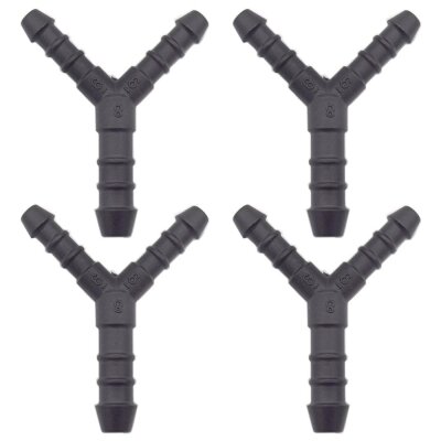 4 x YOU.S Original Schlauchverbinder Zwischenstück RGV Ø 6x8x6 mm - Y Form