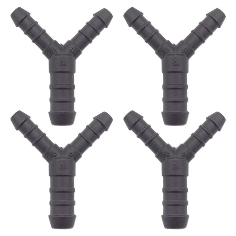 4 x YOU.S Original Schlauchverbinder Zwischenstück RGV Ø 8x12x8 mm - Y Form